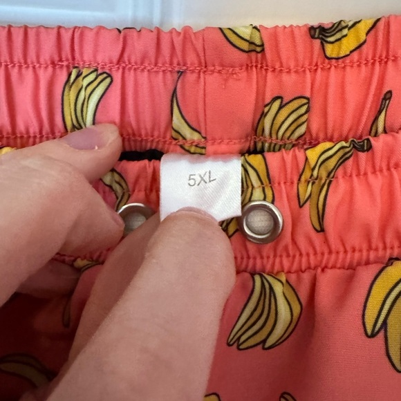 Boy’s Pink Banana Print SwimShorts - Picture 3 of 4